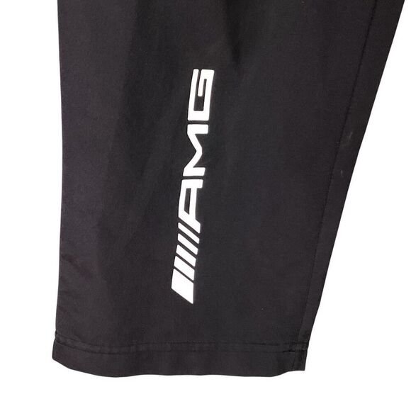 Puma Track Pants Mens L Black Pink Amg Mercedes Benz Petronas Woven Athletic - Picture 4 of 11